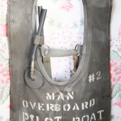 Antique Inflatable Life Vest from the Pilot Boat Roseway