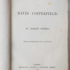 David Copperfield by Charles Dickens, First Edition