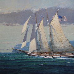 “Schooner Under Full Sail”