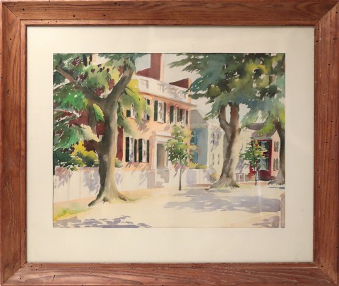 Doris and Richard Beer “Portrait of 75 Main Street, the Henry Coffin House”