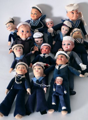 Collection of Vintage Nora Welling Style Sailor Dolls