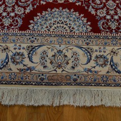 Signed Persian Nain Carpet