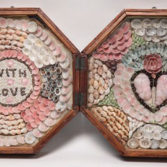 19th Century Double Sailor’s Valentine “With Love”