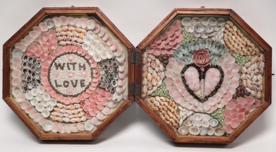 19th Century Double Sailor’s Valentine “With Love”