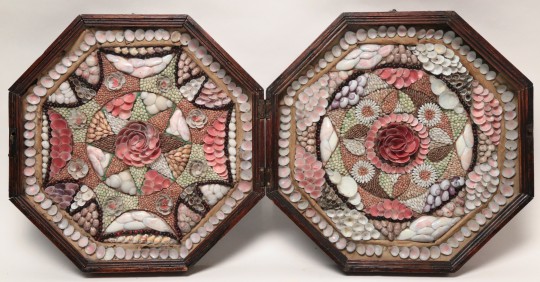 19th Century Double Sailor’s Valentine with Rosette Motif