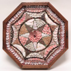 19th Century Sailor’s Valentine with Rosette in a Star Motif