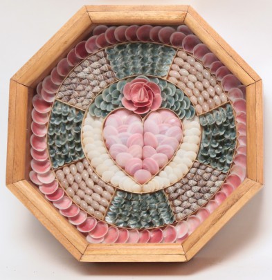 Contemporary Sailor’s Valentine with Heart Center