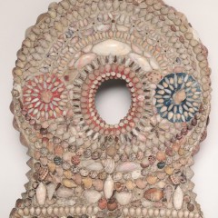 Antique Shell Encrusted Picture Frame