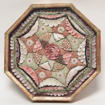 19th Century Sailor’s Valentine with Rosette Center