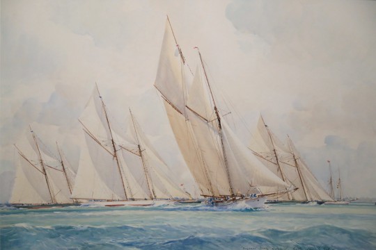 Watercolor on Paper “Yacht Race”