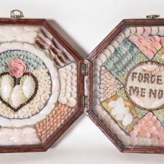 19th Century Double Sailor’s Valentine “Forget Me Not”