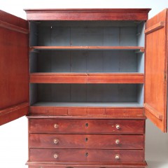 19th Century Decorated Two-part Linen Press