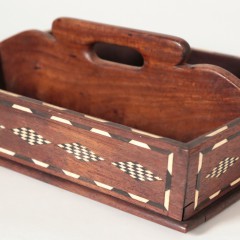 Whale Iovry and Ebony Inlaid Utility Tray