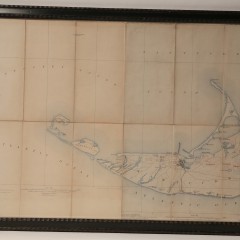 1913 Traveling Folding Map of Nantucket Island