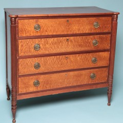 American Sheraton Cherry Chest of Drawers