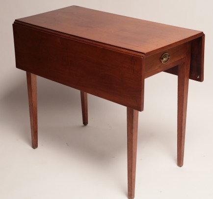 American Hepplewhite Cherry Pembroke Table