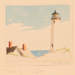 Doris & Richard Beer Sankaty Light Watercolor