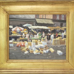 David Bareford Oil on Canvas "Day at the Market"