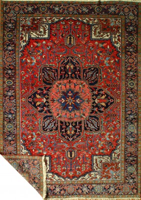 Hand Woven Heriz Carpet, circa 1930