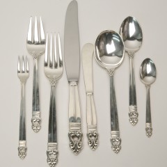 Royal Danish Sterling Silver Flatware Service by The International Silver Company