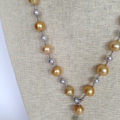 South Sea Tahitian Pearl Lariat Necklace