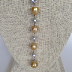 South Sea Tahitian Pearl Lariat Necklace