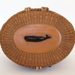 Jose Formoso Reyes Friendship Basket with Carved Ebony Charlie Sayle Whale