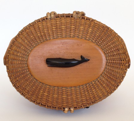 Jose Formoso Reyes Friendship Basket with Carved Ebony Charlie Sayle Whale