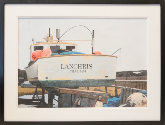 John Austin Tempera on Board "Lanchris, Chatham"