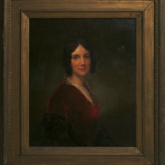 19th Century Oil on Canvas "Portrait of a Lady"