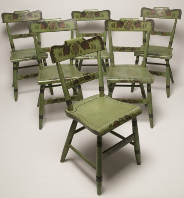 Set of Six 19th Century Pennsylvania Side Chairs