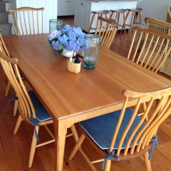 Set of Six Stephen Swift Side Chairs and Stephen Swift Dining Table