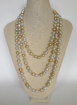 Fine South Sea Pearl Long Rope Necklace