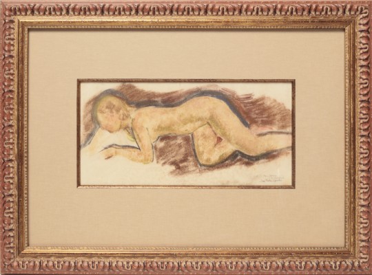 José Fabri-Canti (1916-1995) Pastel on Paper "Nude"