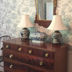 19th Century Mahogany Two over Three Drawer Chest