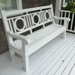 White Lacquer Bench