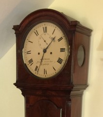 19th Century Mahogany Tall Case Clock