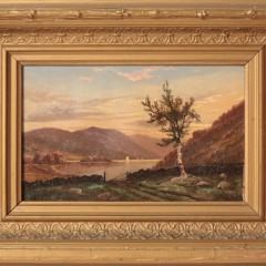 Walter Borridge Oil on Canvas "Hudson River School Study"