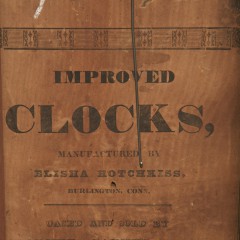 Elisha Hotchkiss 8-Day Mantle Clock, Burlington Connecticut