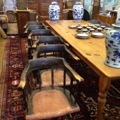 Set of Fifteen 19th Century New Hampshire Masonic Lodge Chairs