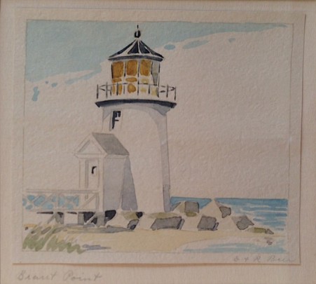 Doris and Richard Beer Watercolor Brant Point