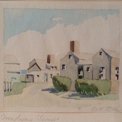 Doris and Richard Beer Watercolor Watercolor Broadway Sconset