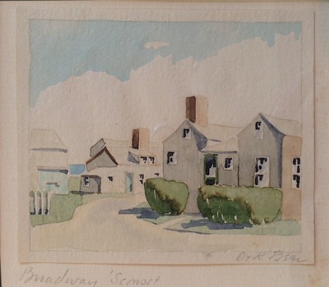 Doris and Richard Beer Watercolor Watercolor Broadway Sconset