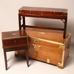 19th C. Brass Bound Camphorwood Chest