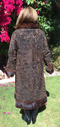 Vintage Chocolate Brown Persian Lamb Coat