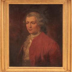 American School "Portrait of an Elegant Young Man" Oil on Canvas