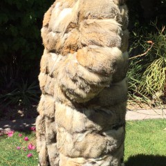 Full Length Natural Coyote Fur Coat