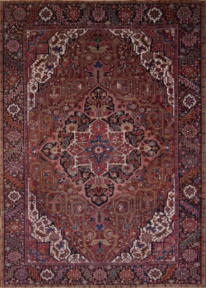 Semi-Antique Hand Woven Heriz Carpet