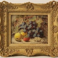 Oliver Clare “Black Grapes, Apples, Strawberry and Gooseberries Still Life”