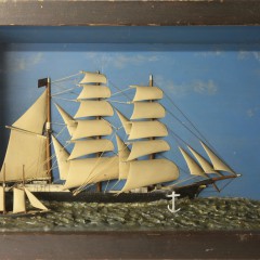 Antique Shadow Box of the Vessel "Swansea"